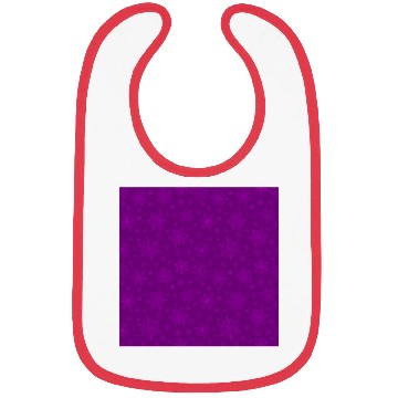 Discover Purple Snowflakes Pattern Bibs