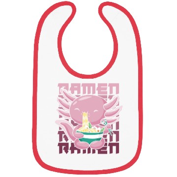 Discover Axolotl Ramen Funny Ramen Lover Gift Bibs