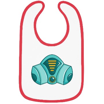 Discover Green Comic Face Protection Nuclear Gas Mask Bibs