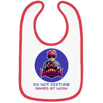 Discover Do Not Disturb Gamer At Work-Gaming Lover Bibs