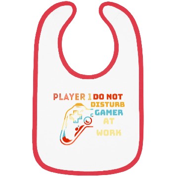 Discover Do Not Disturb Gamer At Work-Gaming Lover Bibs