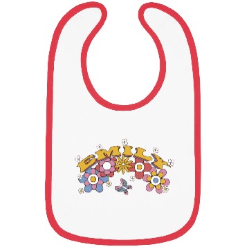Discover Emily Groovy Flower Tie Dye, Emily Hippie Flower Bibs