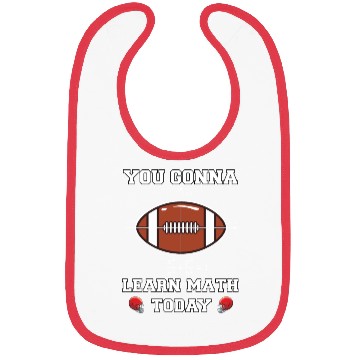 Discover American Football Ball and Math Teacher Bibs