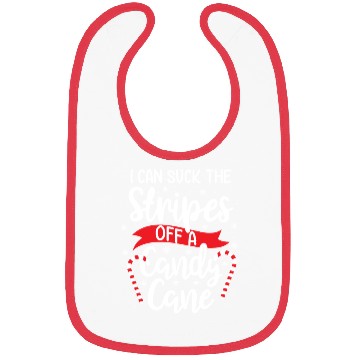 Discover Christmas I Can Suck Candy Cane Funny Xmas Gift Bibs