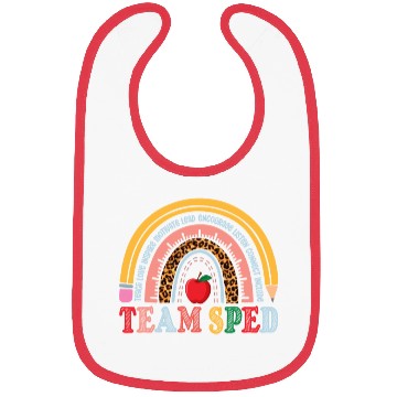 Discover Team SPED Teacher Rainbow Bibs