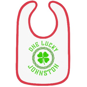 Discover One Lucky Johnston Irish Family Four Leaf Clover Bibs