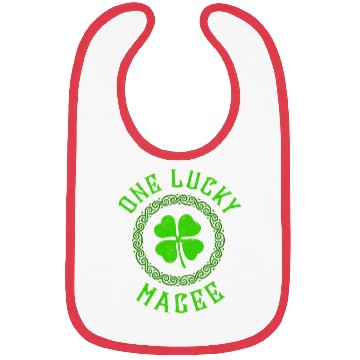 Discover One Lucky Magee Irish Family Four Leaf Clover Bibs