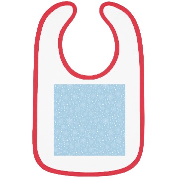 Discover Light Blue Snowflakes Pattern Bibs