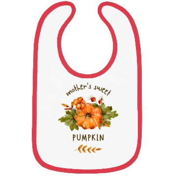 Discover Orange Cute Pumpkin Bibs