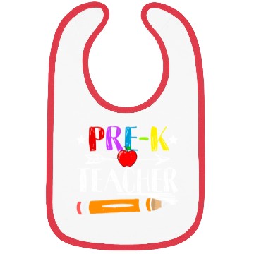 Discover Funny Back To School Teacher Student Pre K Teacher Bibs