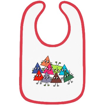 Discover Funny triangles math teacher teacher mathematics Bibs