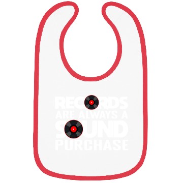 Discover Record Collection Vinyl Collector Joke Bibs
