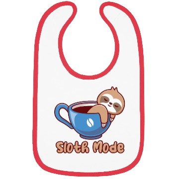 Discover Funny cute lazy sloth coffee design for cool sloth Bibs