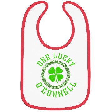 Discover One Lucky O'Connell Irish Family Four Leaf Clover Bibs