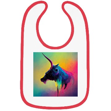 Discover Colorful Unicorn Cow Bibs