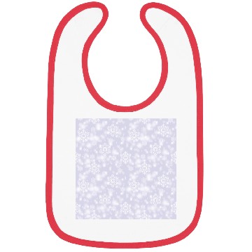 Discover Lavender Snowflakes Pattern Bibs