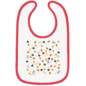 Discover Trick or Treat Pattern Bibs