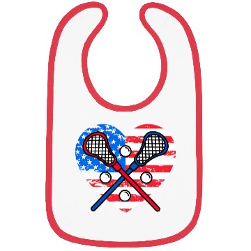 Discover Lacrosse US Flag Bibs