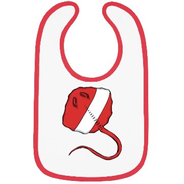 Discover Scuba Diver Red White Flag Ray Scuba Diving Bibs