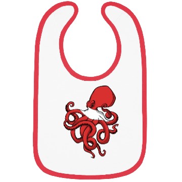 Discover Scuba Diver Red White Flag Octopus Scuba Diving Bibs