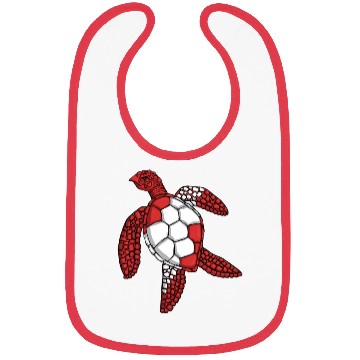 Discover Scuba Diver Red White Flag Turtle Scuba Diving Bibs
