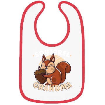 Discover Funny Squirrel Fan Squirrel Lover Chipmunk Addict Bibs