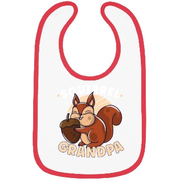 Discover Funny Squirrel Fan Squirrel Lover Chipmunk Addict Bibs