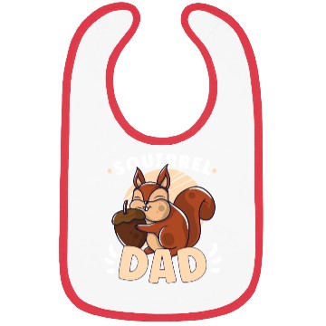 Discover Funny Squirrel Fan Squirrel Lover Chipmunk Addict Bibs