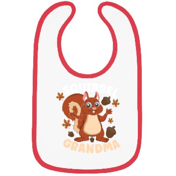 Discover Funny Squirrel Fan Squirrel Lover Chipmunk Addict Bibs