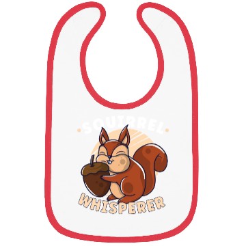 Discover Funny Squirrel Fan Squirrel Lover Chipmunk Addict Bibs