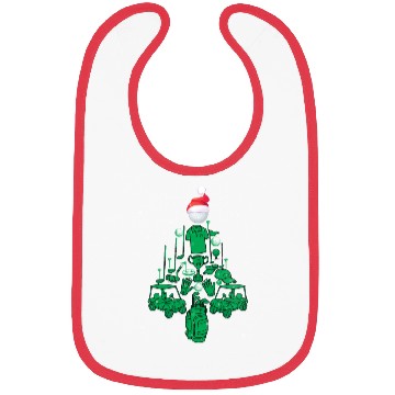 Discover Golfing Christmas Tree Bibs