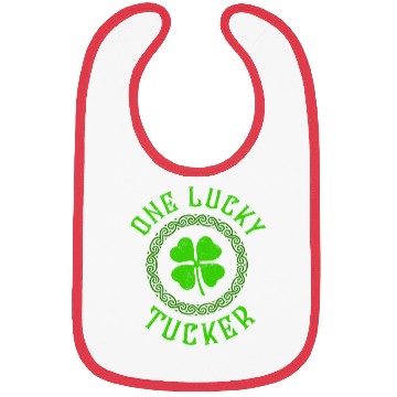 Discover One Lucky Tucker Irish Family Four Leaf Clover Bibs