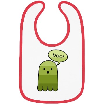 Discover Army Green Boo Ghost Halloween Bibs