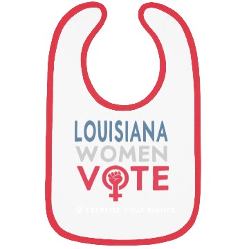 Discover Louisiana Women Vote Voter 2022 Election Feminist Bibs