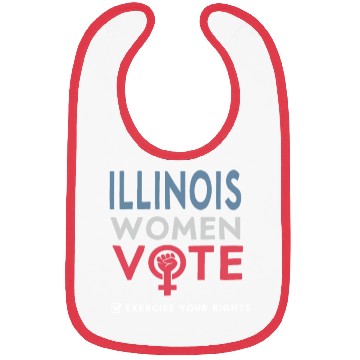 Discover Illinois Women Vote Voter 2022 Election Feminist Bibs