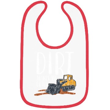Discover Dirt Makes Me Cuter 4 Bibs