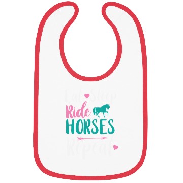 Discover Cute Eat Sleep Ride Horses Repeat Equestrian Bibs