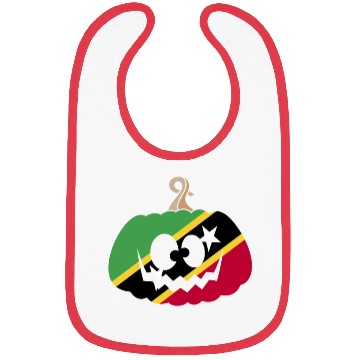 Discover Saint Kitts And Nevis Halloween Pumpkin Bibs