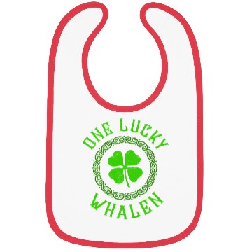 Discover One Lucky Whalen Irish Family Four Leaf Clover Bibs