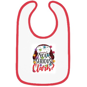Discover You Serious Clark Christmas Vacation Bibs