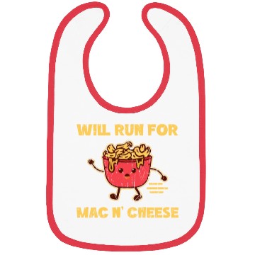 Discover Will run for mac n cheese - pasta Bibs