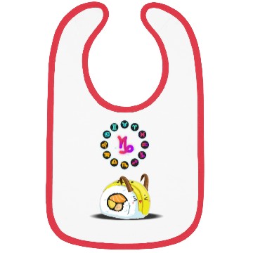 Discover Japanese Sushi Funny Capricorn Zodiac Sushi Lover Bibs