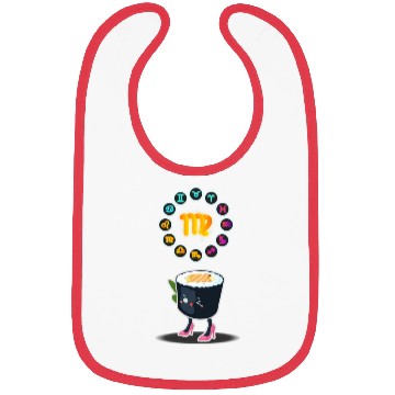 Discover Japanese Sushi Funny Virgo Zodiac Sushi Lover Pun Bibs