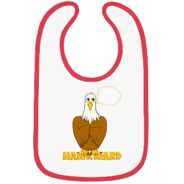 Discover Hawk Word Pun for Animal Lovers Bibs