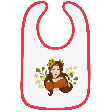 Discover Sun flower girl Bibs