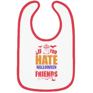 Discover Halloween friends funny gift Bibs