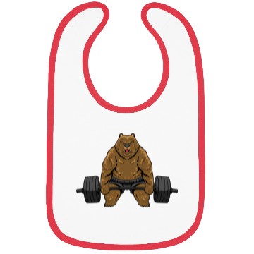 Discover Weightlifting Bear Bibs