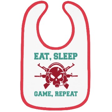 Discover Eat Sleep Game Repeat | Video Game Console Gaming Bibs