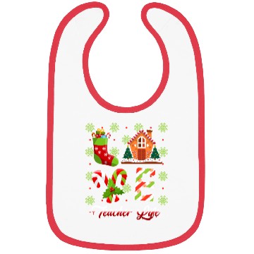 Discover Love Christmas Teacher Life Bibs