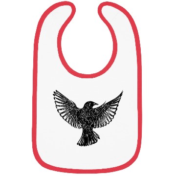 Discover Bird In Flight With Open Wings Bibs